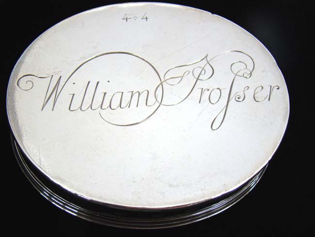 A Fine late 17th century English Provincial Engraved Silver Tobacco Box — image 2